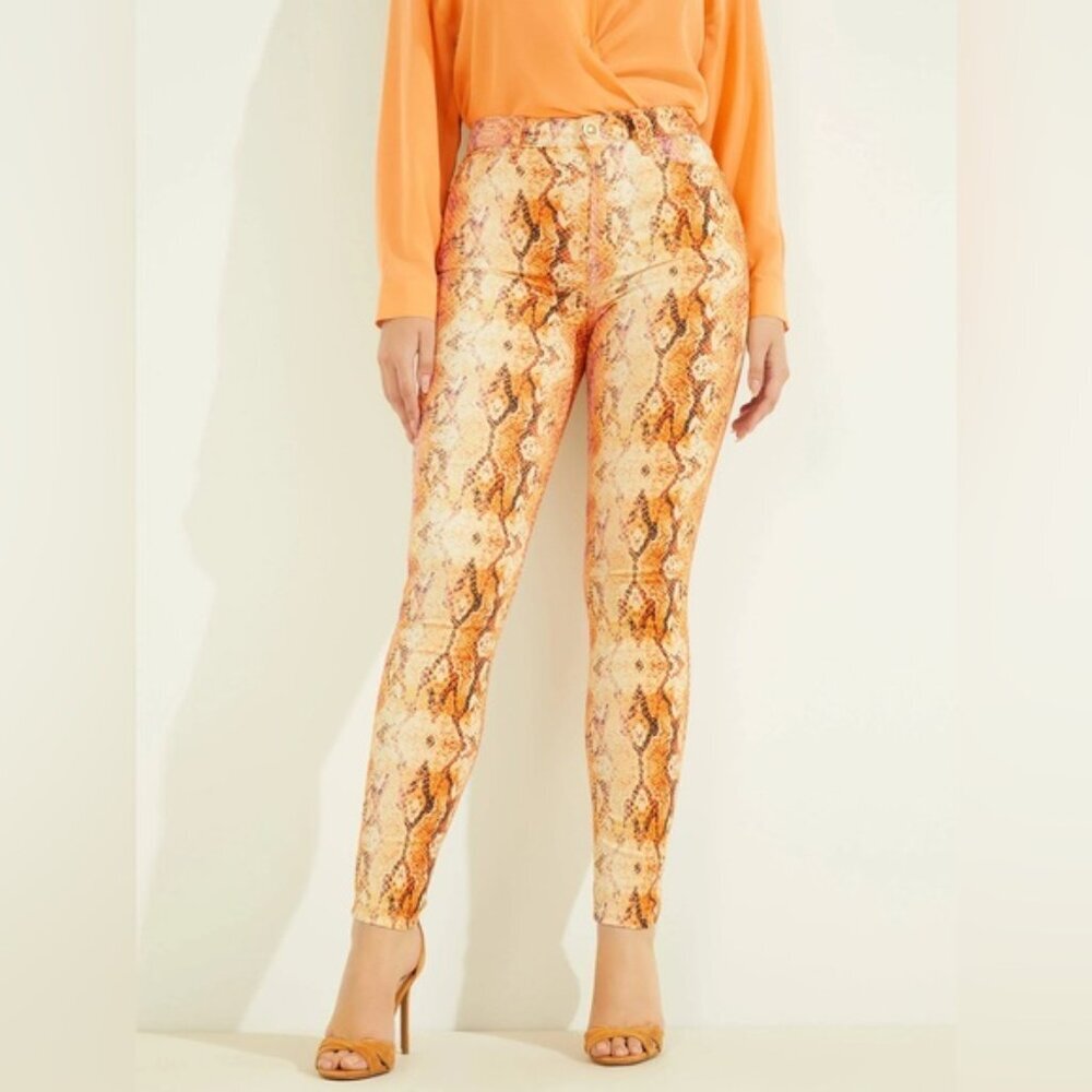 NWT MARCIANO by GUESS Super High Stiletto 99 SONORA SKIN Pants 2YGA078844Z Sz 26